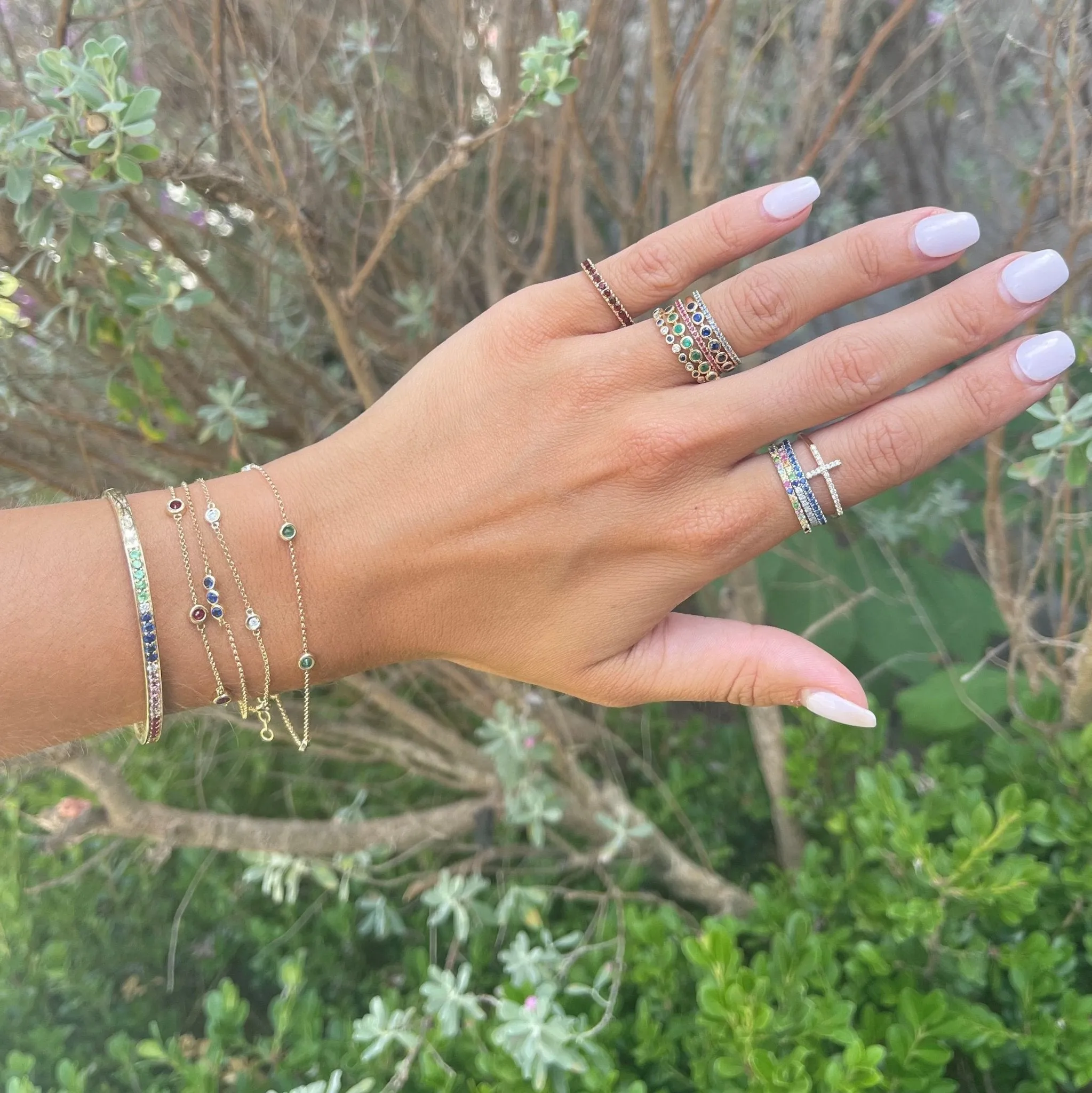 Garnet Band sold by LINDSEY LEIGH JEWELRY product image thumbnail 3