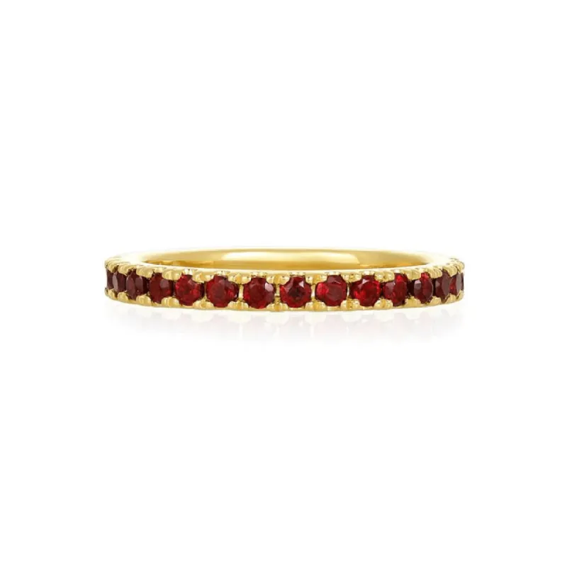 Garnet Band sold by LINDSEY LEIGH JEWELRY