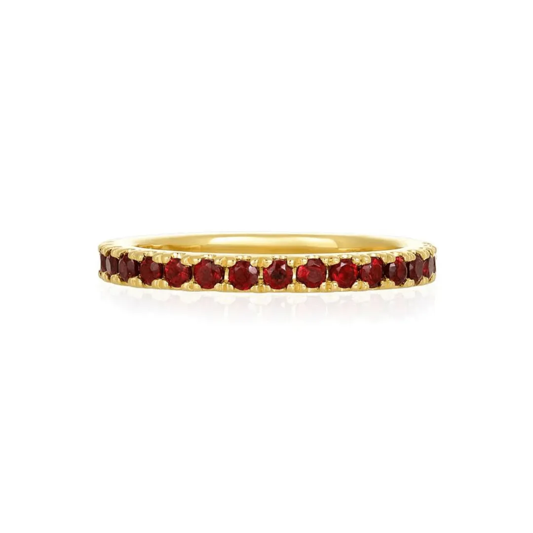Garnet Band sold by LINDSEY LEIGH JEWELRY