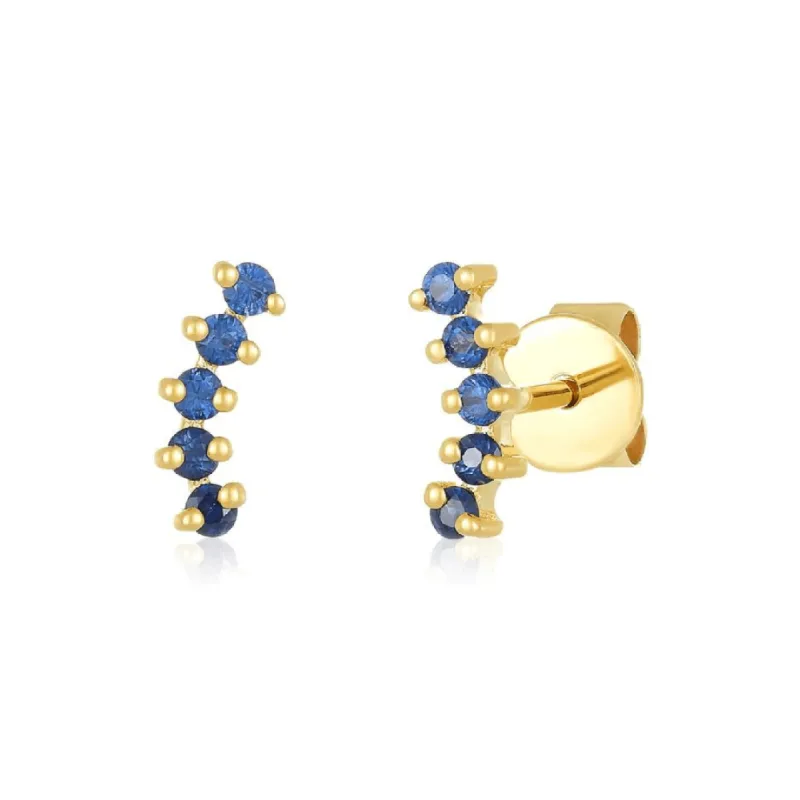 Dainty Gemstone Ear Crawler sold by LINDSEY LEIGH JEWELRY