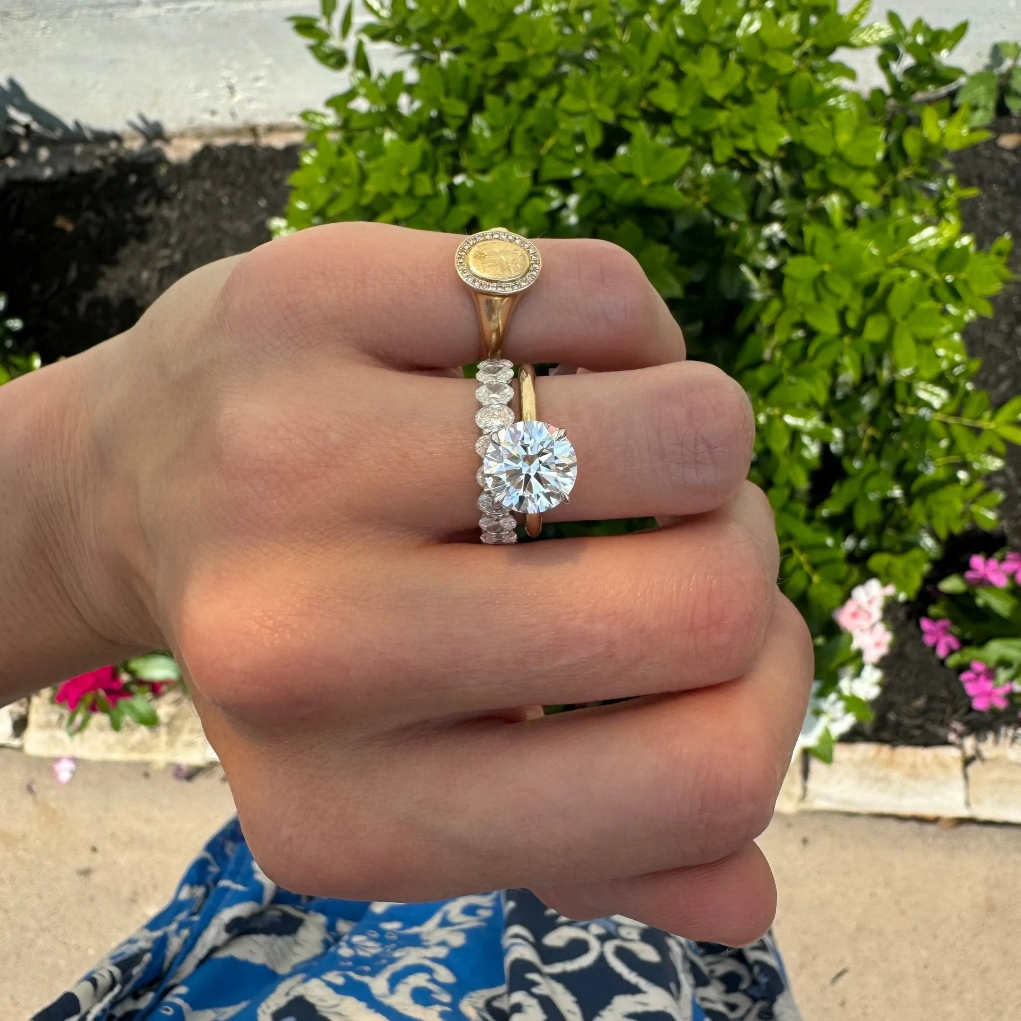 3.10ct Round Diamond Solitaire sold by LINDSEY LEIGH JEWELRY product image thumbnail 3