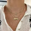 Diamond Bar ID Necklace sold by LINDSEY LEIGH JEWELRY