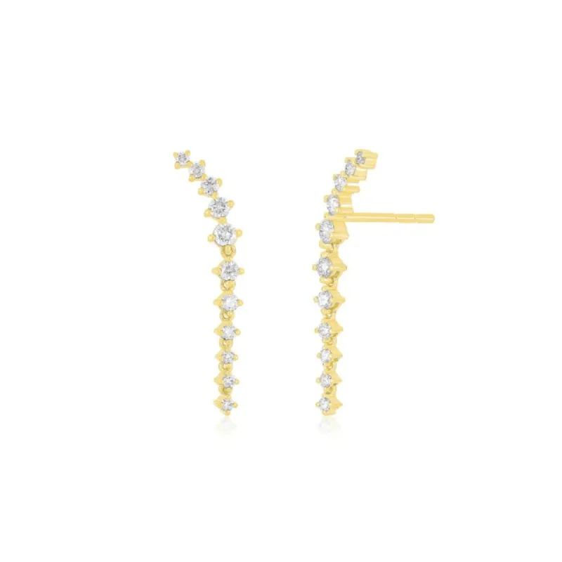 Diamond Waterfall Earrings sold by LINDSEY LEIGH JEWELRY