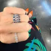 Sapphire & Diamond Halo Band sold by LINDSEY LEIGH JEWELRY