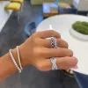 Sapphire & Diamond Halo Band sold by LINDSEY LEIGH JEWELRY