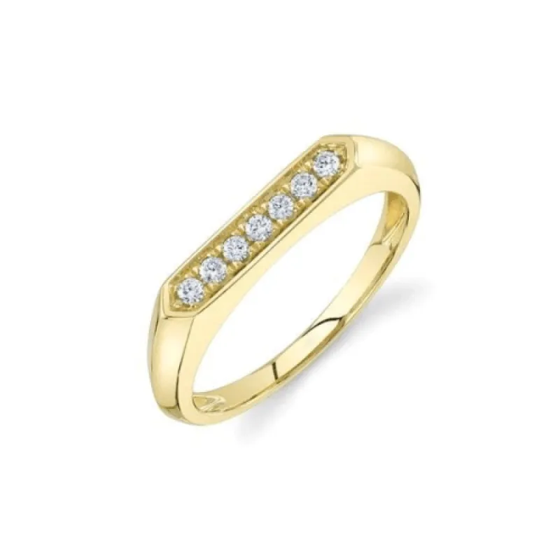 Diamond Bar Ring sold by LINDSEY LEIGH JEWELRY