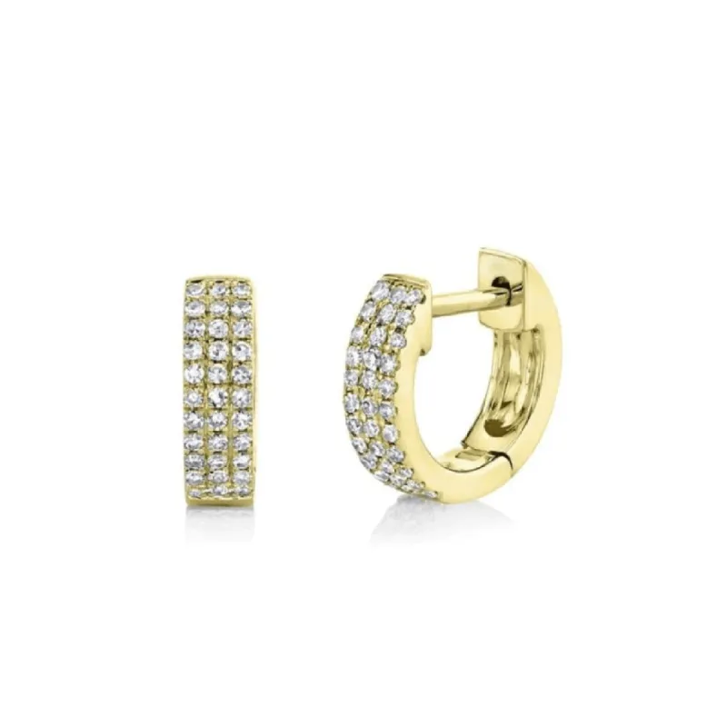 3 Row Pave Huggies sold by LINDSEY LEIGH JEWELRY