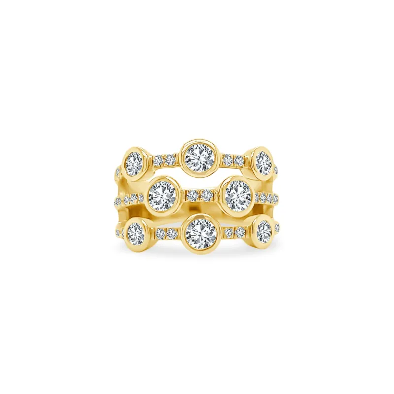 Diamond Bubble Layer Band sold by LINDSEY LEIGH JEWELRY