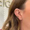 Diamond Trio Studs sold by LINDSEY LEIGH JEWELRY
