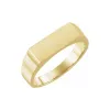 Men's Brushed Signet Ring sold by LINDSEY LEIGH JEWELRY