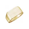 Men's Brushed Signet Ring sold by LINDSEY LEIGH JEWELRY