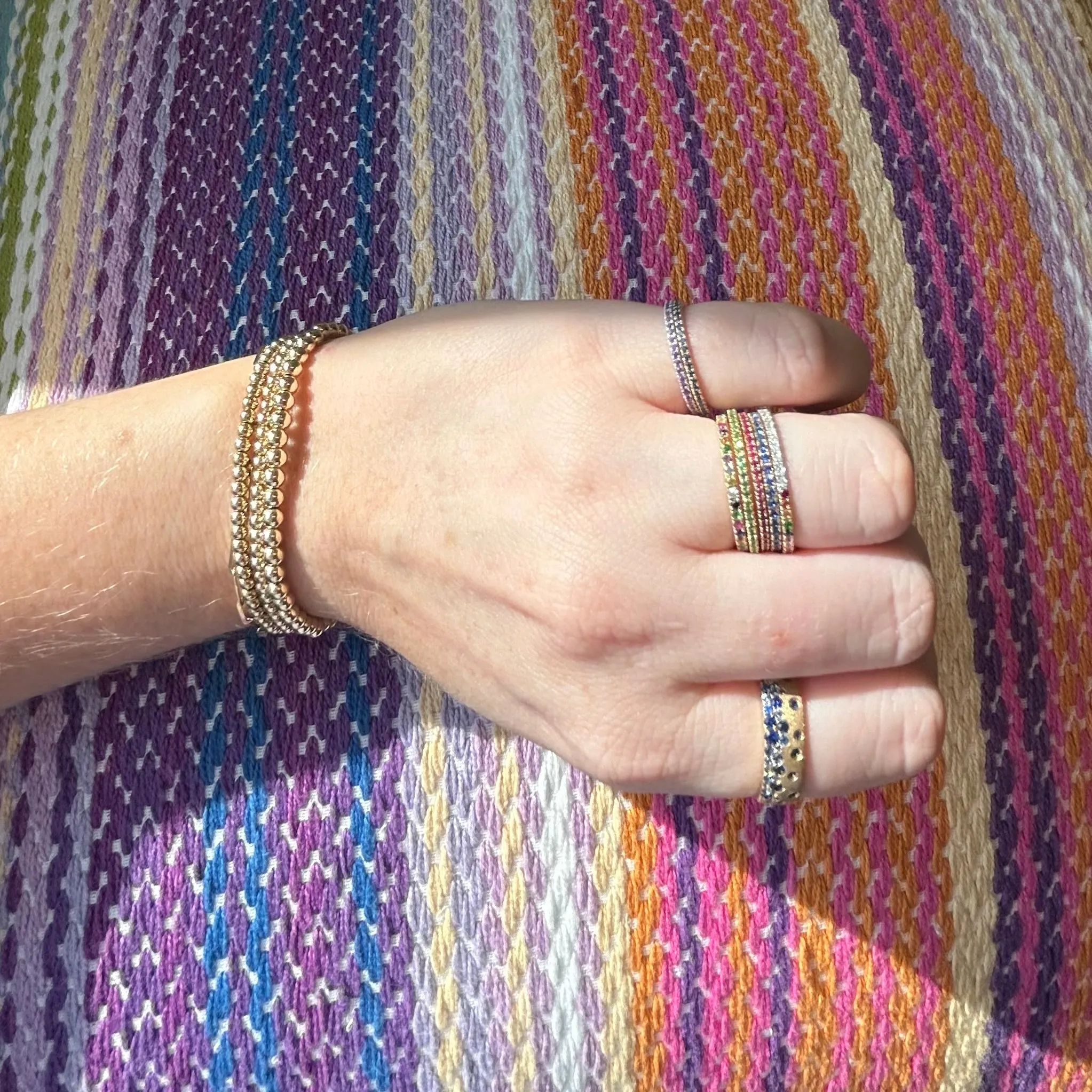 Amethyst Eternity Band sold by LINDSEY LEIGH JEWELRY product image thumbnail 5