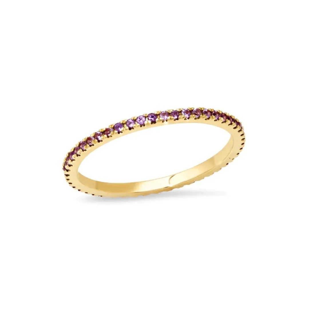 Amethyst Eternity Band sold by LINDSEY LEIGH JEWELRY