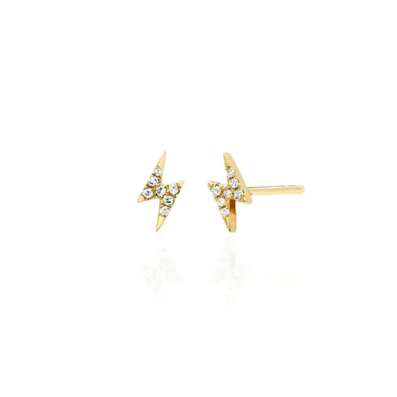 Mini Diamond Lightning Bolt sold by LINDSEY LEIGH JEWELRY