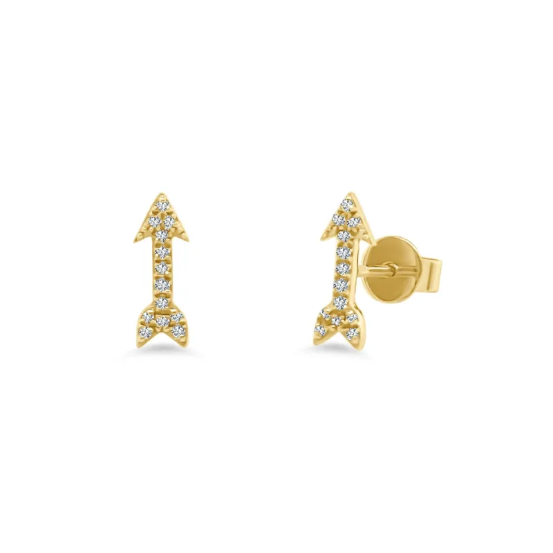 Pave Arrow Studs sold by LINDSEY LEIGH JEWELRY
