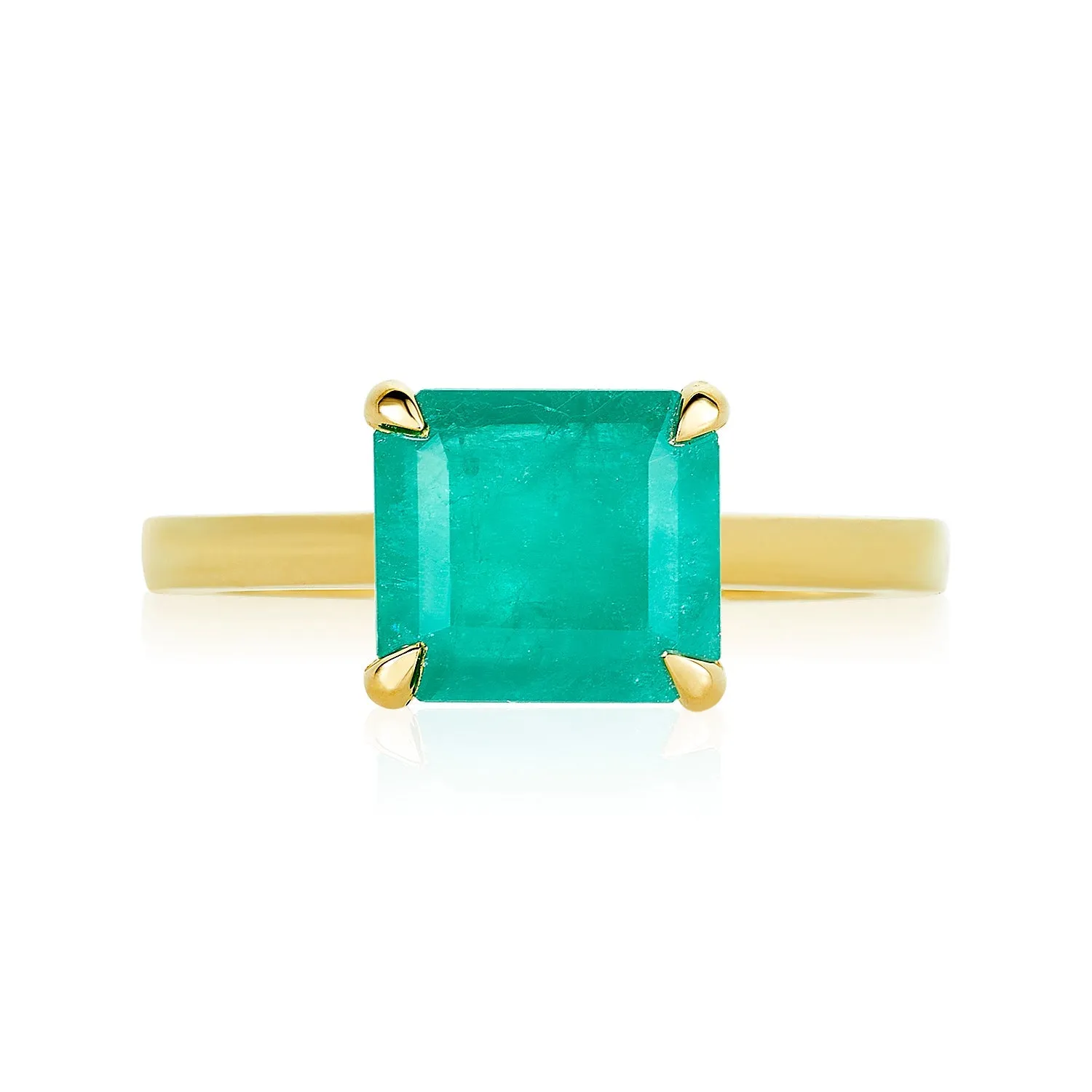 East/ West Emerald Ring sold by LINDSEY LEIGH JEWELRY