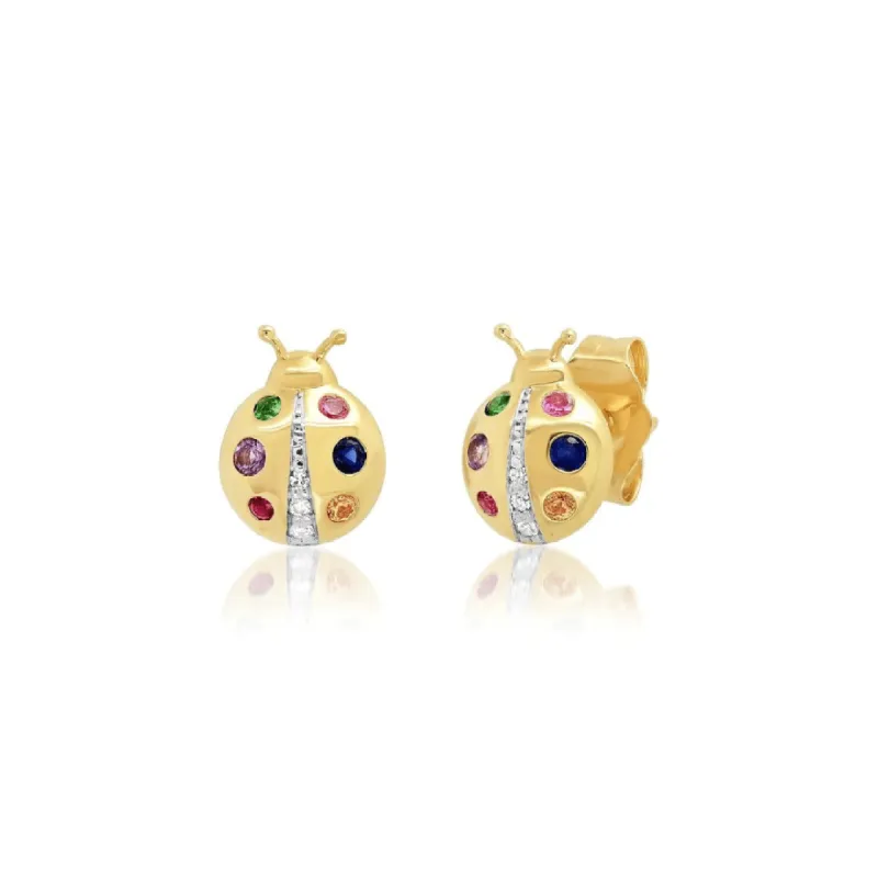Ladybug Studs made by LINDSEY LEIGH JEWELRY