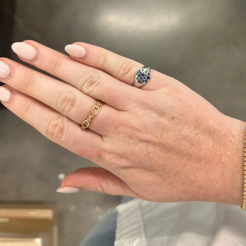 Mardi Gras Signet Ring sold by LINDSEY LEIGH JEWELRY