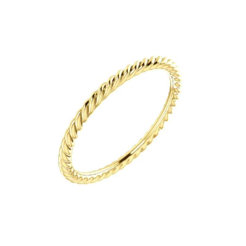 Sample Sale Skinny Rope Ring sold by LINDSEY LEIGH JEWELRY