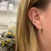Triple Bubble Bar Stud sold by LINDSEY LEIGH JEWELRY