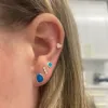 Triple Bubble Bar Stud sold by LINDSEY LEIGH JEWELRY