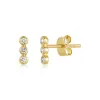 Triple Bubble Bar Stud sold by LINDSEY LEIGH JEWELRY