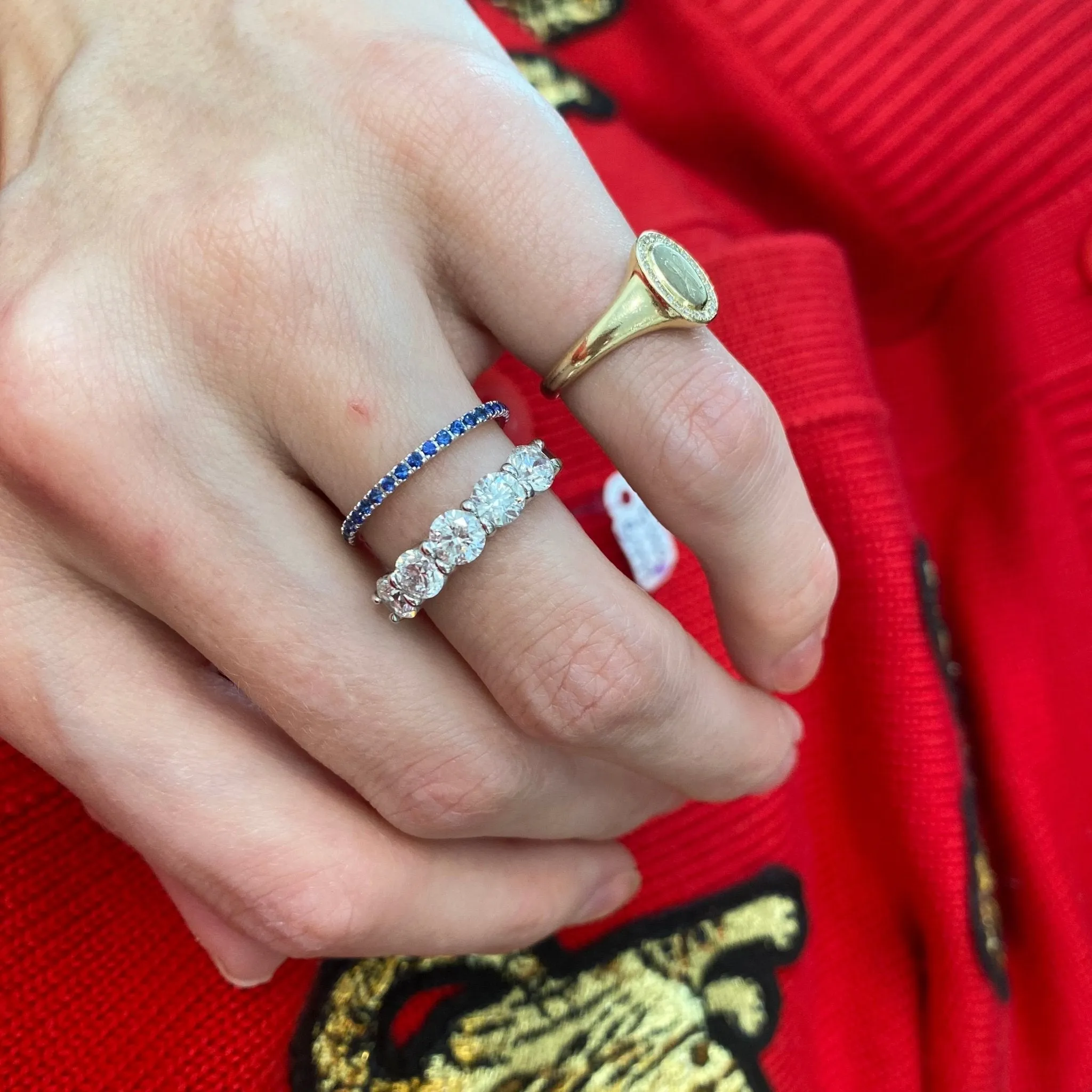 5 Diamond Band sold by LINDSEY LEIGH JEWELRY product image thumbnail 2