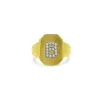 Diamond Initial Signet Ring sold by LINDSEY LEIGH JEWELRY