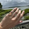 Diamond Initial Signet Ring sold by LINDSEY LEIGH JEWELRY