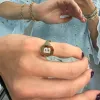 Diamond Initial Signet Ring sold by LINDSEY LEIGH JEWELRY