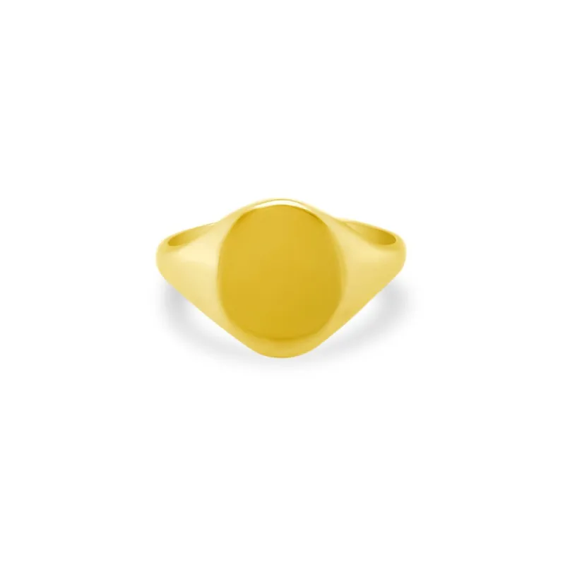 Gold Signet Ring sold by LINDSEY LEIGH JEWELRY