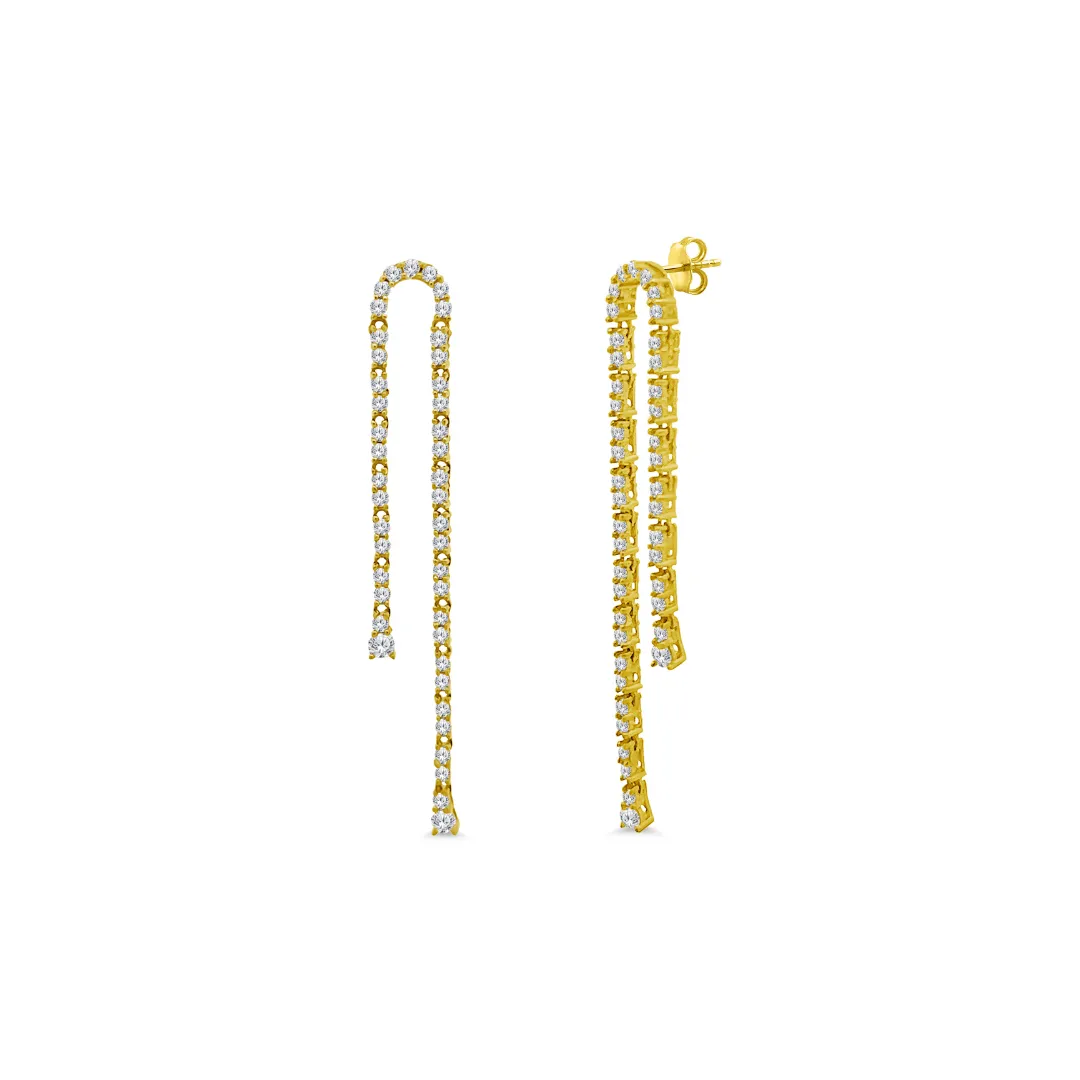 Diamond Flex Waterfall Earrings sold by LINDSEY LEIGH JEWELRY