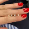 Heart Fancy Shape Diamond Studs sold by LINDSEY LEIGH JEWELRY