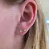 Heart Fancy Shape Diamond Studs sold by LINDSEY LEIGH JEWELRY