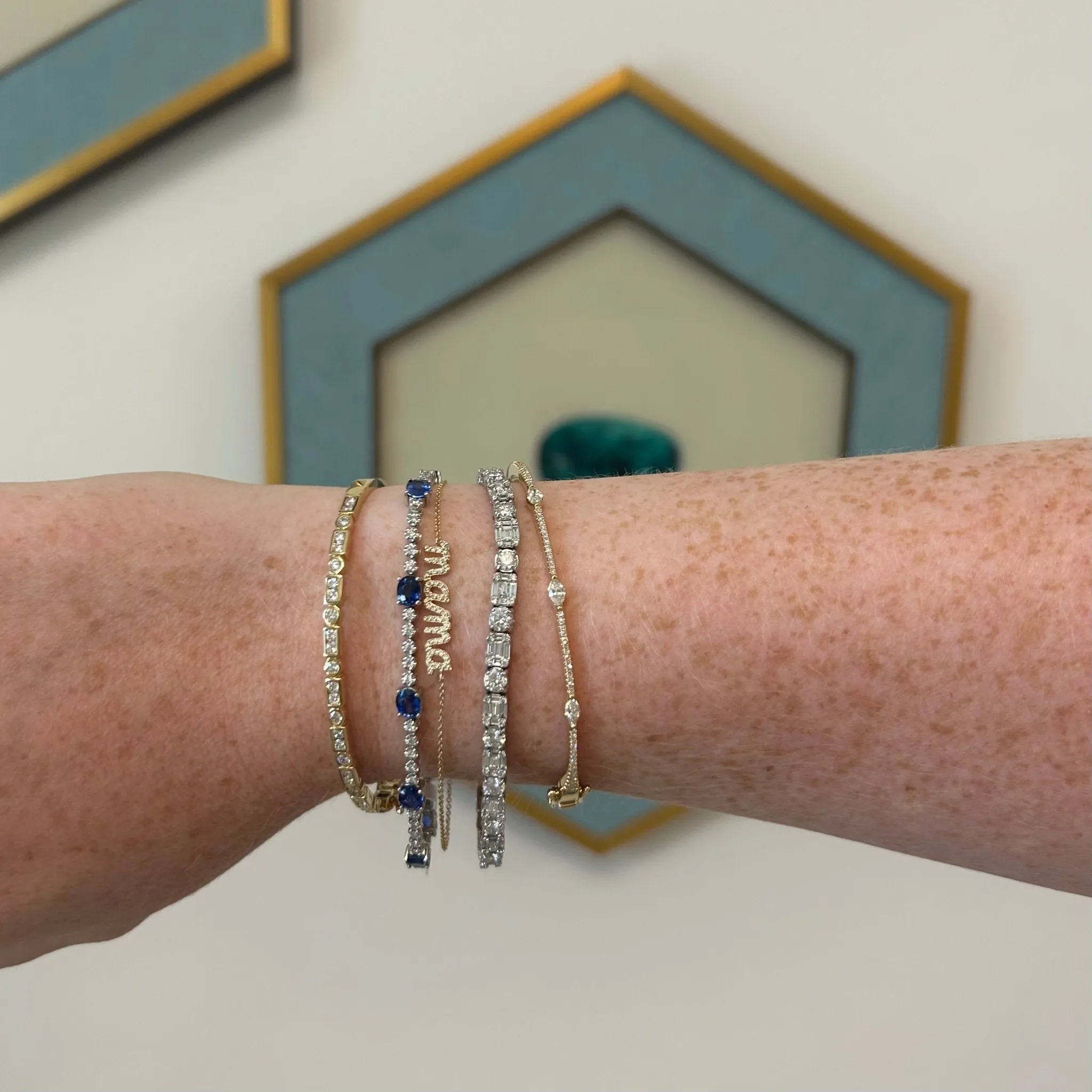 Diamond Mama Bracelet sold by LINDSEY LEIGH JEWELRY product image thumbnail 2