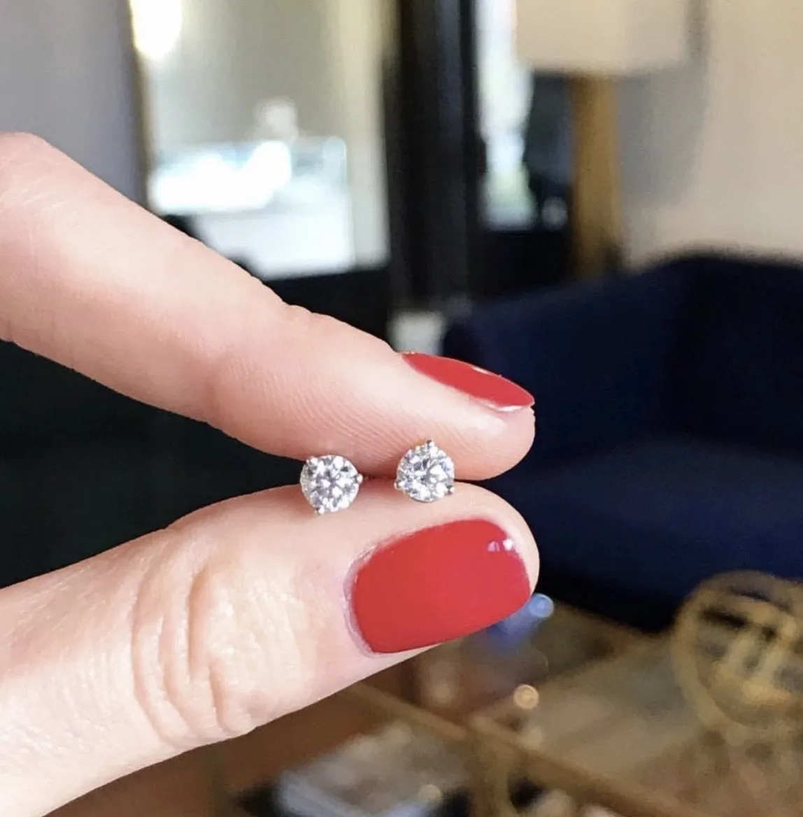 Diamond Studs sold by LINDSEY LEIGH JEWELRY product image thumbnail 5