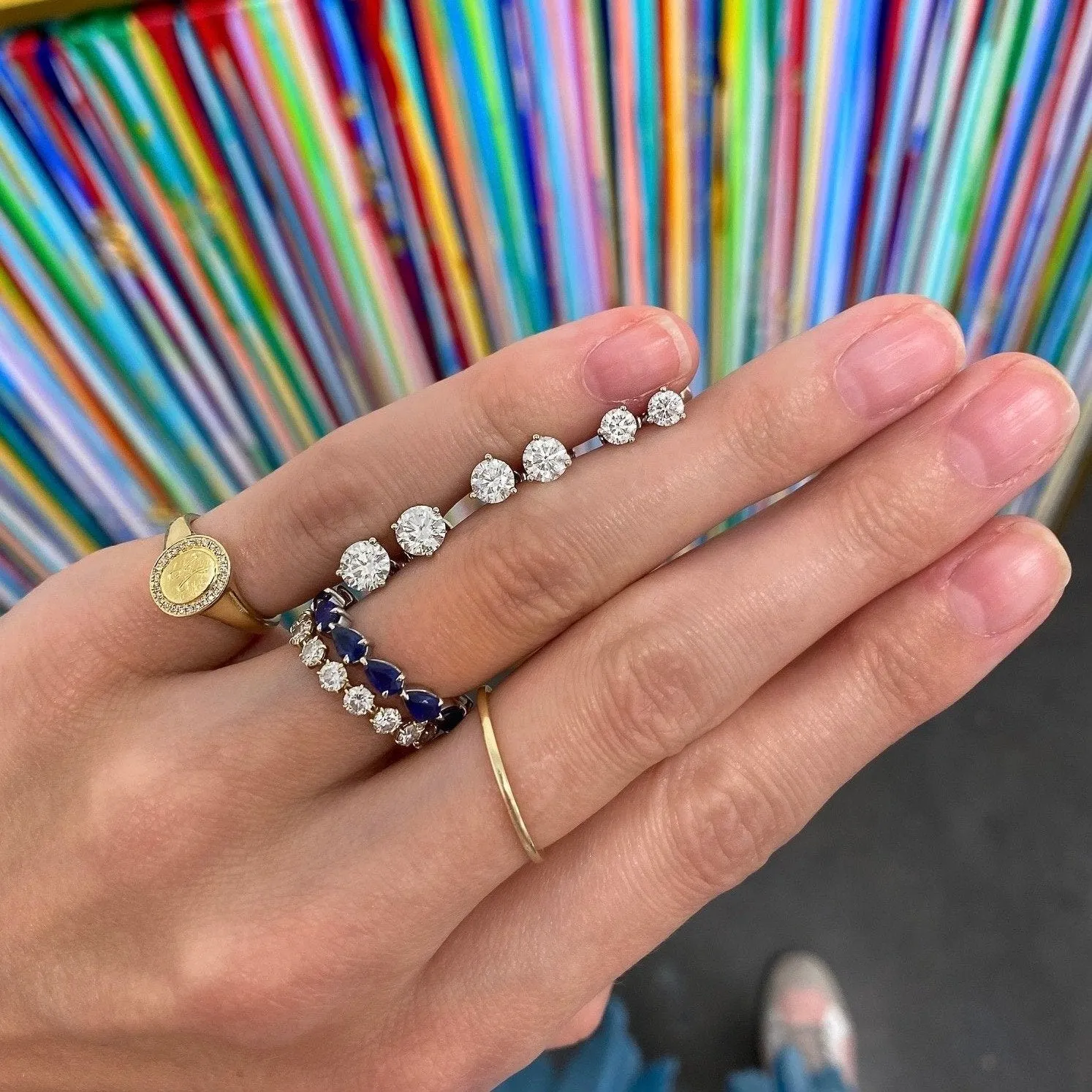 Diamond Studs sold by LINDSEY LEIGH JEWELRY product image thumbnail 2