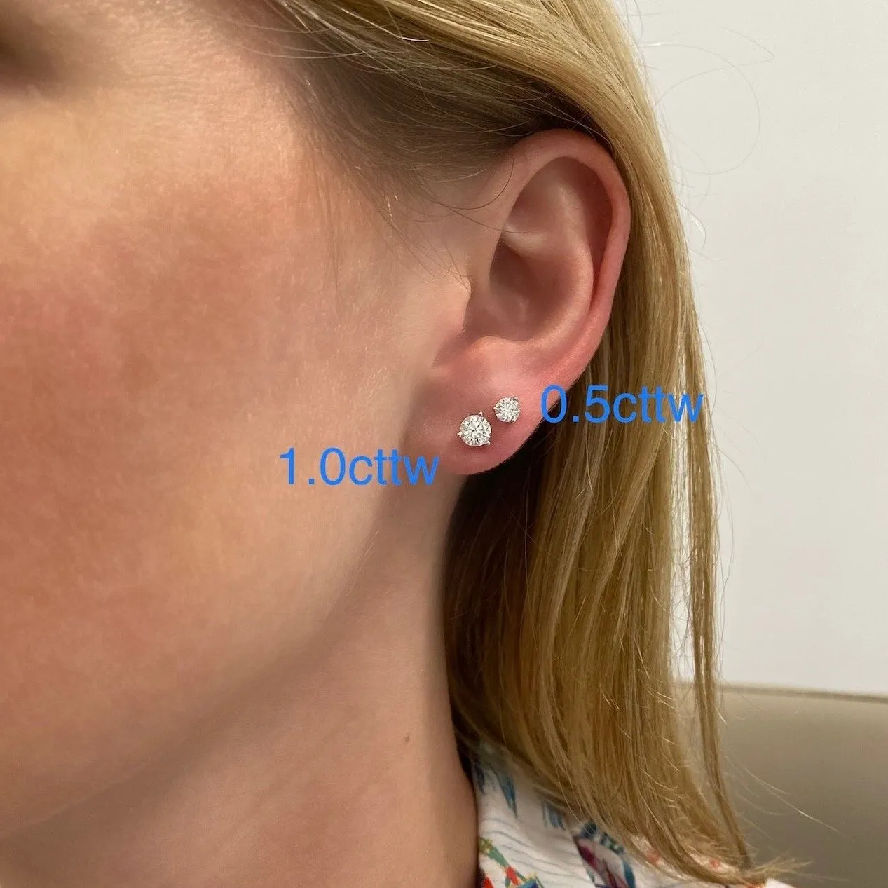 Diamond Studs sold by LINDSEY LEIGH JEWELRY product image thumbnail 3