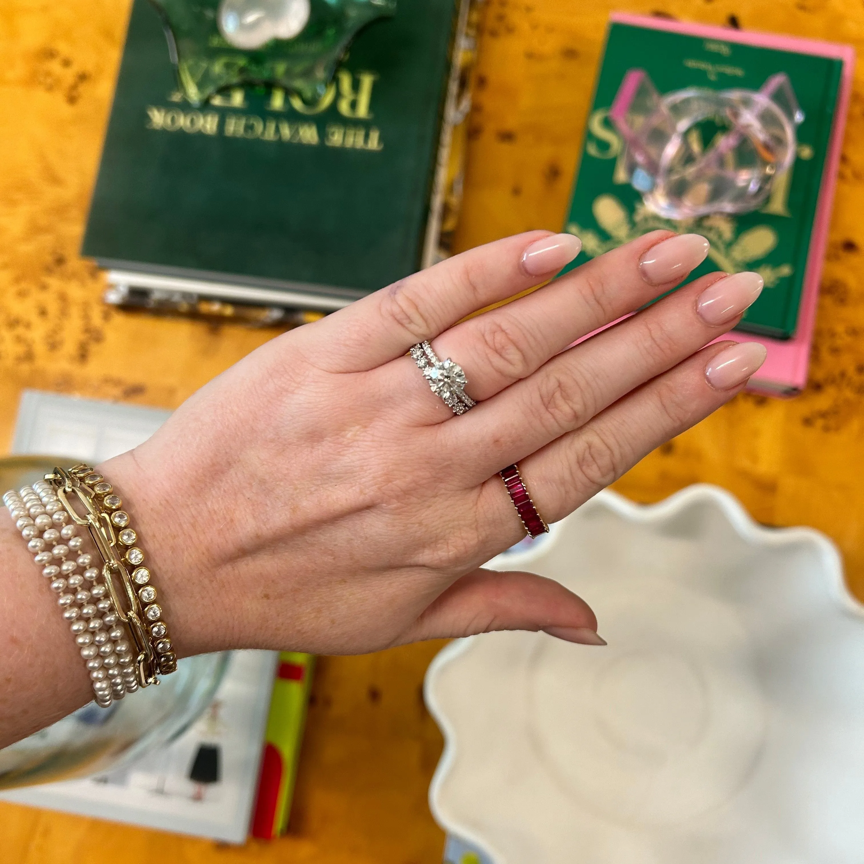 2.08ct Round Diamond on Diamond Band sold by LINDSEY LEIGH JEWELRY product image thumbnail 2