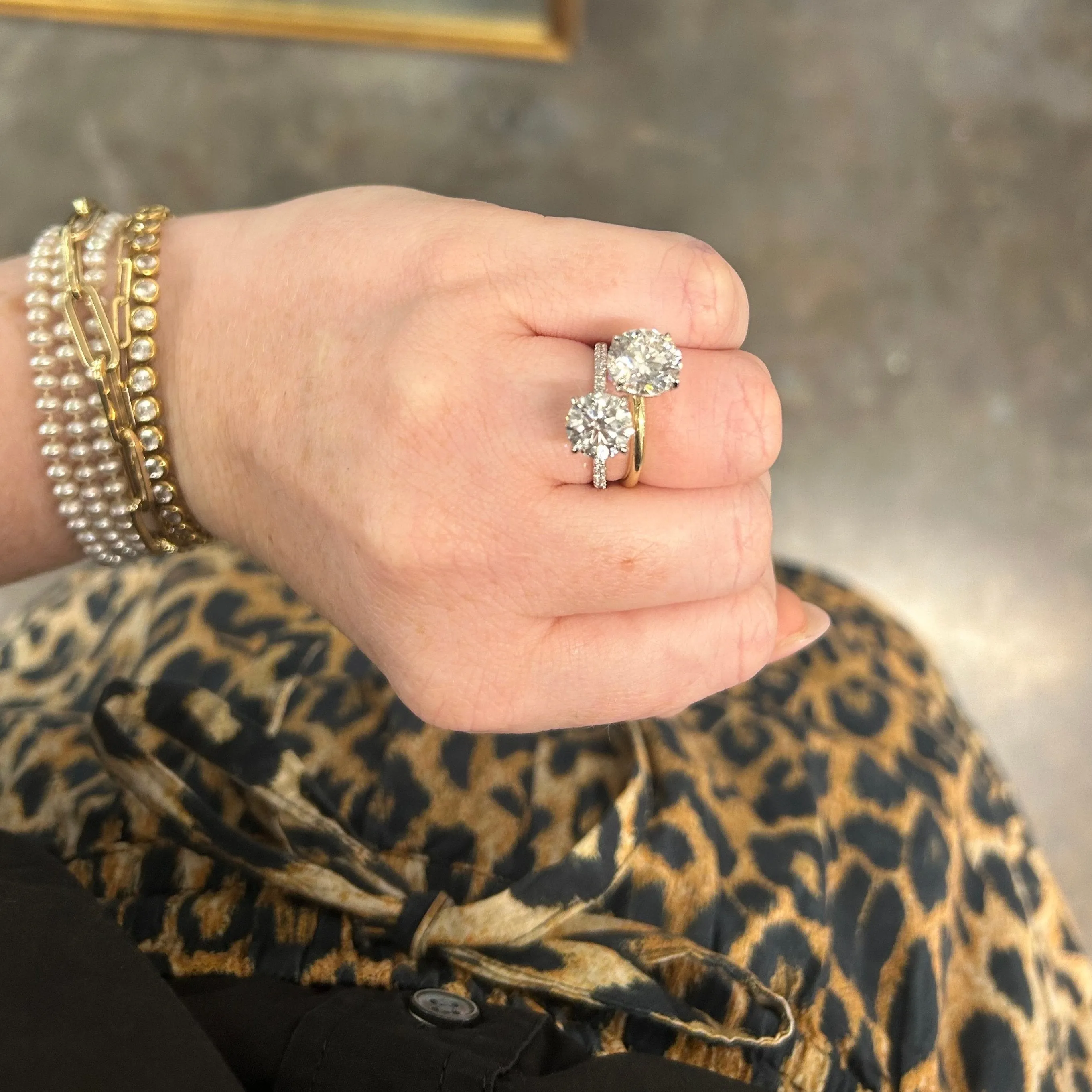 2.08ct Round Diamond on Diamond Band sold by LINDSEY LEIGH JEWELRY product image thumbnail 3