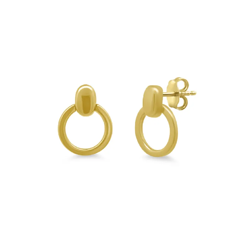 Gold Open Circle Dangle Earrings sold by LINDSEY LEIGH JEWELRY