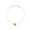 Bezel Set Gemstone Heart Bracelet sold by LINDSEY LEIGH JEWELRY