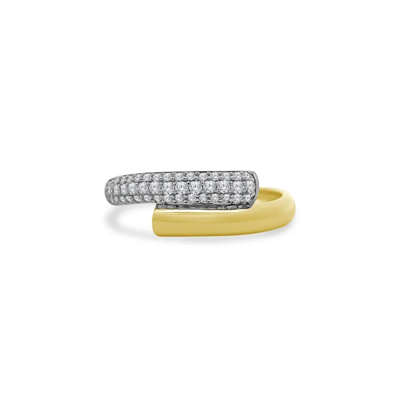 Diamond Bypass Ring sold by LINDSEY LEIGH JEWELRY