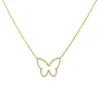 Open Butterfly Diamond Necklace sold by LINDSEY LEIGH JEWELRY