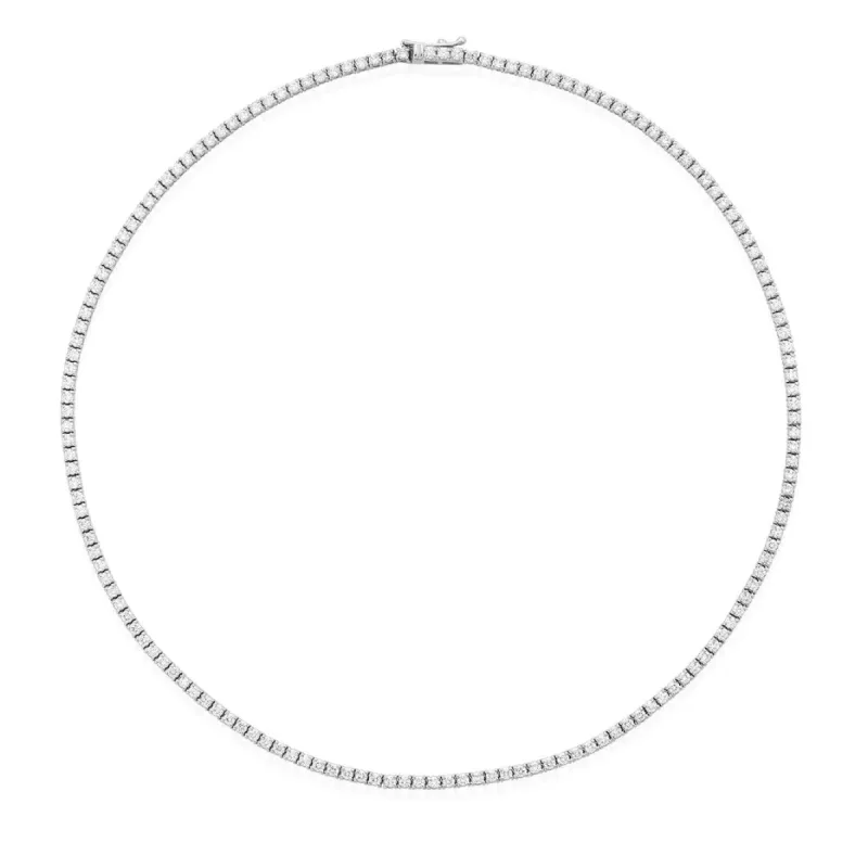 Lab Grown Diamond Tennis Necklace sold by LINDSEY LEIGH JEWELRY