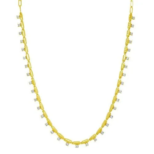 Diamond Bar Dangle Necklace sold by LINDSEY LEIGH JEWELRY