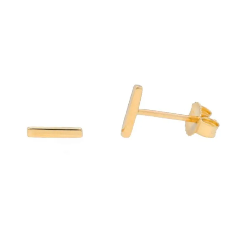 Gold Bar Studs sold by LINDSEY LEIGH JEWELRY