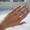 Alternating Emerald Cut & Double Diamond Bezel Band sold by LINDSEY LEIGH JEWELRY