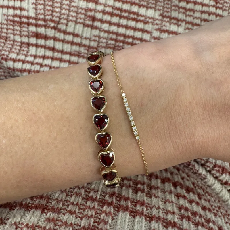 Diamond Chain Bracelet sold by LINDSEY LEIGH JEWELRY