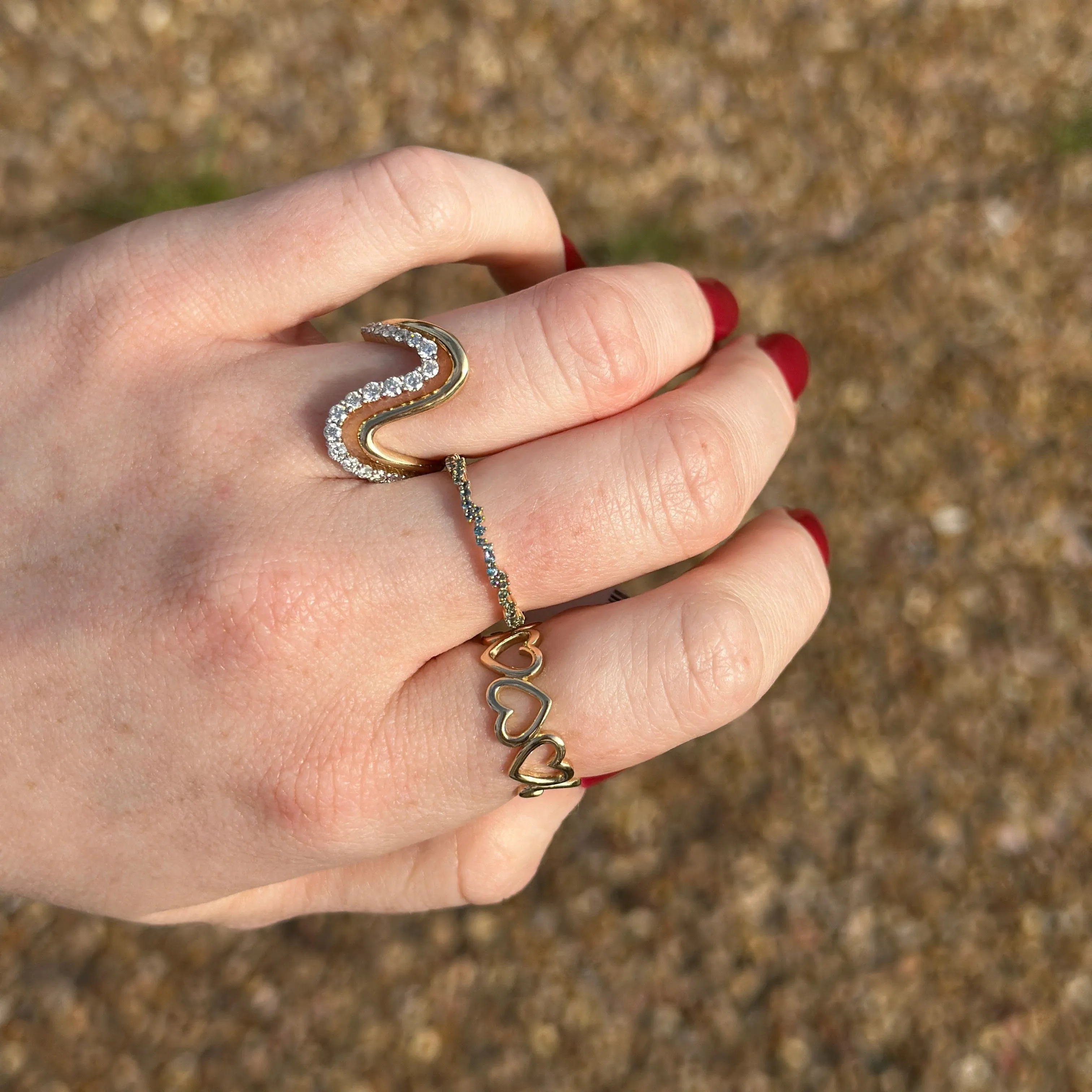 Scattered Birthstone Eternity Band sold by LINDSEY LEIGH JEWELRY product image thumbnail 3